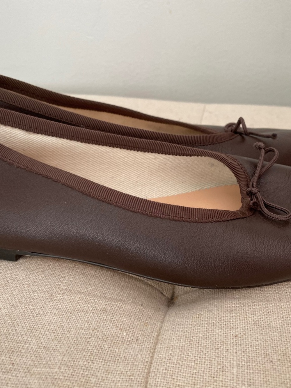 JCrew chocolate-brown ballet flats